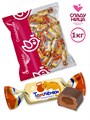 Конфеты Томленки 1 кг шоколадные карамельной начинкой и желе (62 шт/16,5 гр) 1 кор х 5 пак*1 шт 74-52/ 19675 - фото 18599
