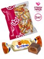 Конфеты Томленки 1 кг шоколадные карамельной начинкой и желе (62 шт/16,5 гр) 1 кор х 5 пак*1 шт 74-52/ 19675