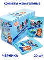 Конфеты жевательные Food Sweet с начинкой Черника (8892) 26 гр*1 кор х 12 бл х 20 шт 8892 - фото 18680