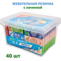 Жевательная резинка HuanFu с начинкой ассорти вкусов (1844) 21,5 гр*1 кор х 8 бл х 40 шт 1844 - фото 18858