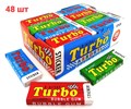 Жевательная резинка недражированная ТУРБО TURBO ассорти (персик,дыня,яблоко)(029.205)14гр*8 бл*48 шт 029.205 - фото 18906