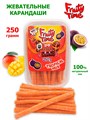 Мармелад жев. Fruity Time в обсыпке со вкусом Тропический микс Карандаши 250 гр*1 кор х 15 бл*1 шт 168 250 / 4155 - фото 19078
