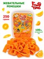 Мармелад жевательный Fruity Time в обсыпке со вкусом Цитрус Ремешки 250 гр*1 кор х 15 бл*1 шт 193 250 / 4469 - фото 19085