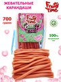 Мармелад жевательный Fruity Time со вкусом Бабл гам Карандаши 700 гр*1 кор х 6 бл*1 шт 219 700 / 4704 - фото 19089