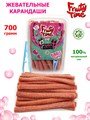 Мармелад жевательный Fruity Time в обсыпке со вкусом Бабл гам Карандаши 700 гр*1 кор х 6 бл*1 шт 225 700 / 4766 - фото 19097