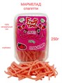 Мармелад жевательный Fruity Time кислый со вкусом Клубники Спагетти 250 гр*1 кор х 15 бл*1 шт 142 250 / 3905 - фото 19108