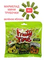 Мармелад жев. Fruity Time в обсыпке со вкусом Зеленого яблока Мини трубочки 80 гр*1 кор*16 пак*1 шт 161 080 - фото 19111