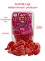 Мармелад жевательный Fruity Time в обсыпке со вкусом Клубники Ремешки 250 гр*1 кор х 15 бл*1 шт 189 250 / 94421 - фото 19116