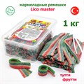 Мармелад жевательный LICOMASTER SUOR BELTS 1000гр Кислые ремешки (Радуга) (K0067) 1 кор*12 бл*1 шт K0067 - фото 19332