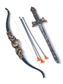 Набор Лук со стрелами и мечом  в пакете 14 х 50 см 500A-12 500A-12