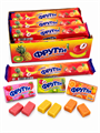 Конфета жевательная Фрутти Ассорти фруктовых и ягодных вкусов (CC-152) 108 гр*12 бл*12 шт CC-152