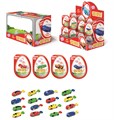 Пластиковое яйцо ОБГОНИ ВСЕХ с игрушкой и десертом (Danli) 20 гр*6 бл*16 шт  3842